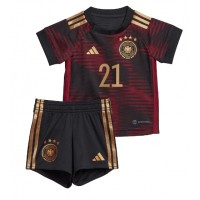 Fotballdrakt Barn Tyskland Ilkay Gundogan #21 Bortedraktsett VM 2022 Kortermet (+ Korte bukser)